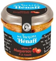 Ma Tartine Hénaff Rillettes de maquereau à la tomate