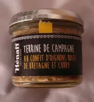 Terrine de campagne au confit d'oignons rosés et curry
