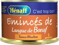 Émincés de langue de boeuf sauce Madère