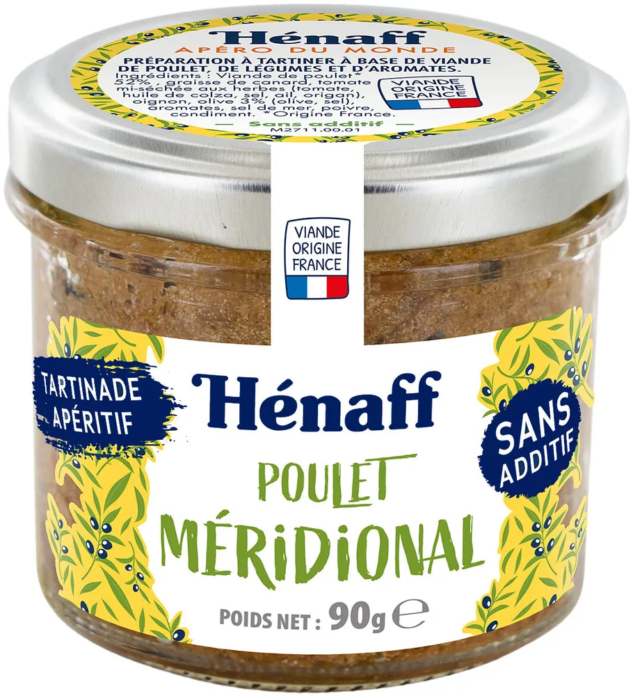 Tartinade de poulet méridional
