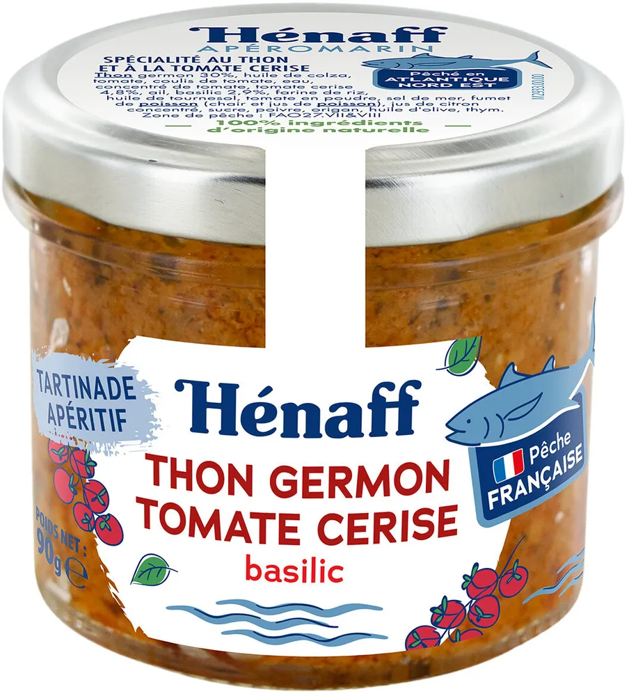 Tartinade Thon Germon au Tomate Cerise et Basilic