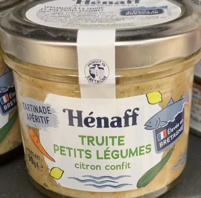 Truite petits légumes citron confit
