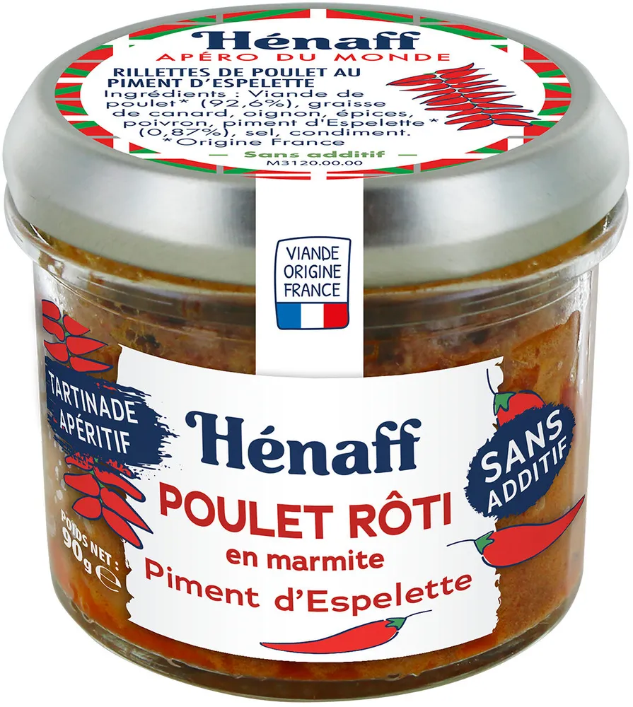 Poulet rôti en marmite, piment d’espelette