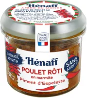 Poulet rôti en marmite, piment d’espelette
