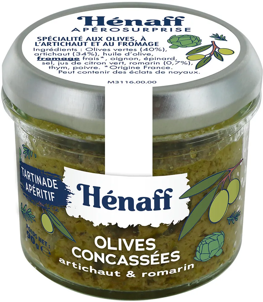 Tartinade Apéritif Olives concassées