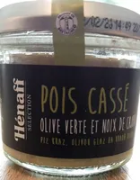Pois Cassé, Olive verte et Noix de cajou