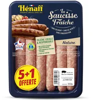 La saucisse fraîche nature