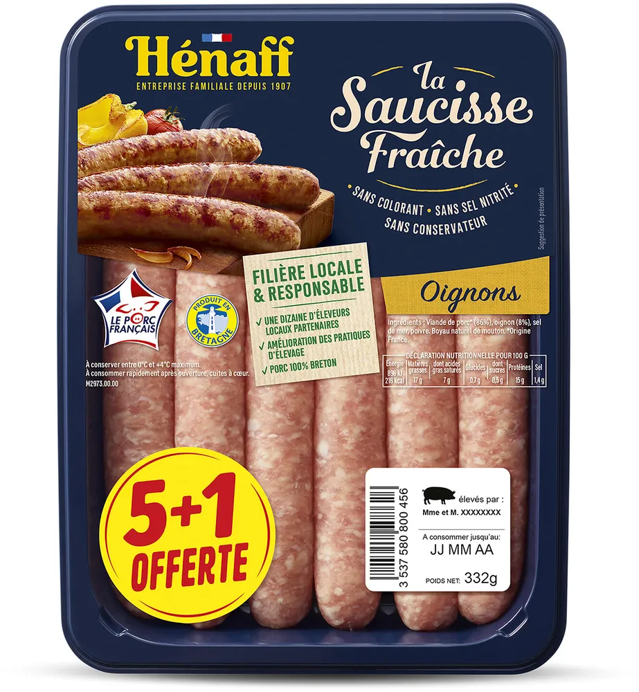 La Saucisse Fraiche aux Oignons
