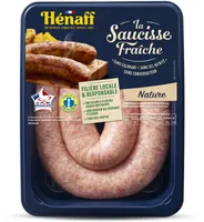 La saucisse fraîche nature