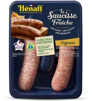 La saucisse aux oignons