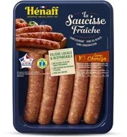 Saucisses fraîches aux epices chorizo doux