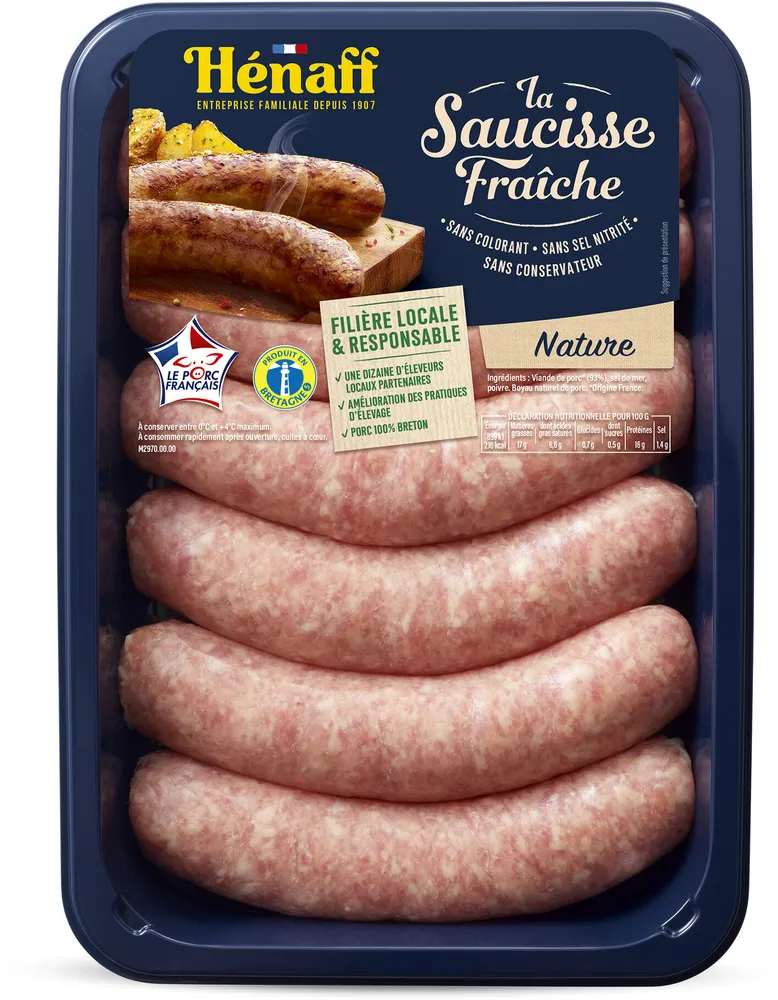 6 saucisses fraiches