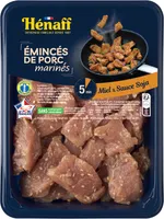 Émincés marinés de porc soja miel & sésame