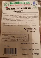Salade de museau de porc
