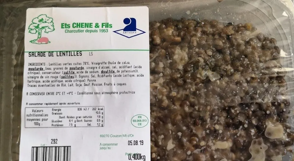 Salade de lentilles