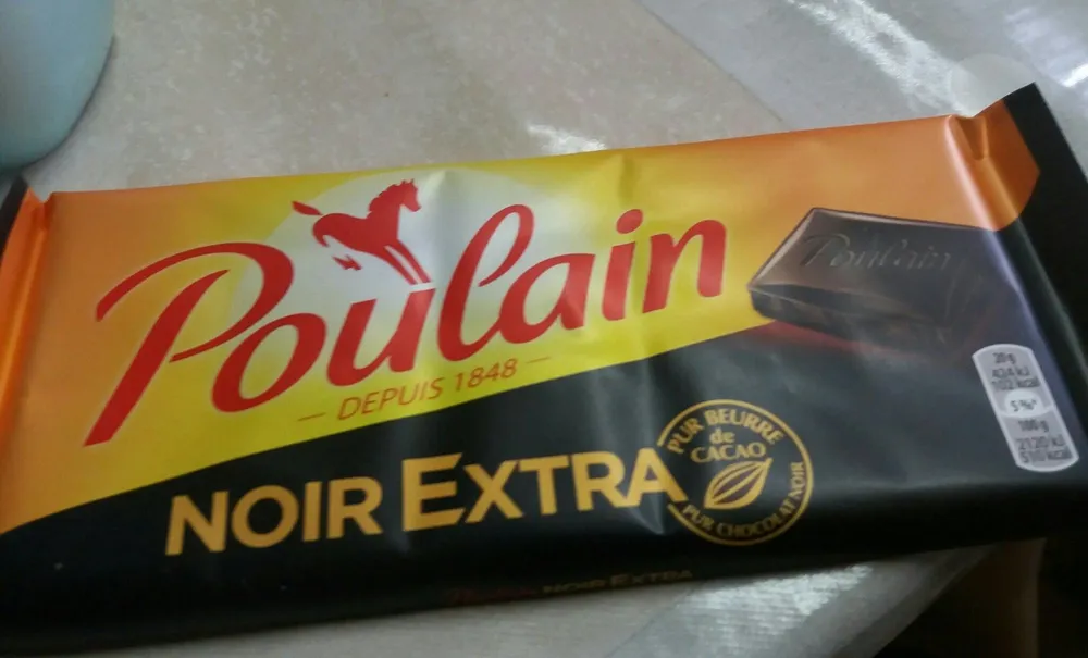 Tablette de chocolat noir extra
