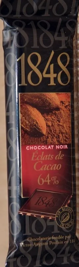Chocolat Noir Éclats de Cacao 64%