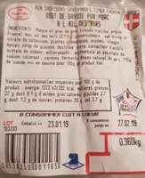 Diot de Savoie Pur Porc à l'ail des Ours