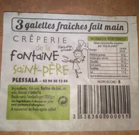 Galettes crêperie de la fontaine Saint-Père