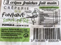 Crêpes fraîches fait main