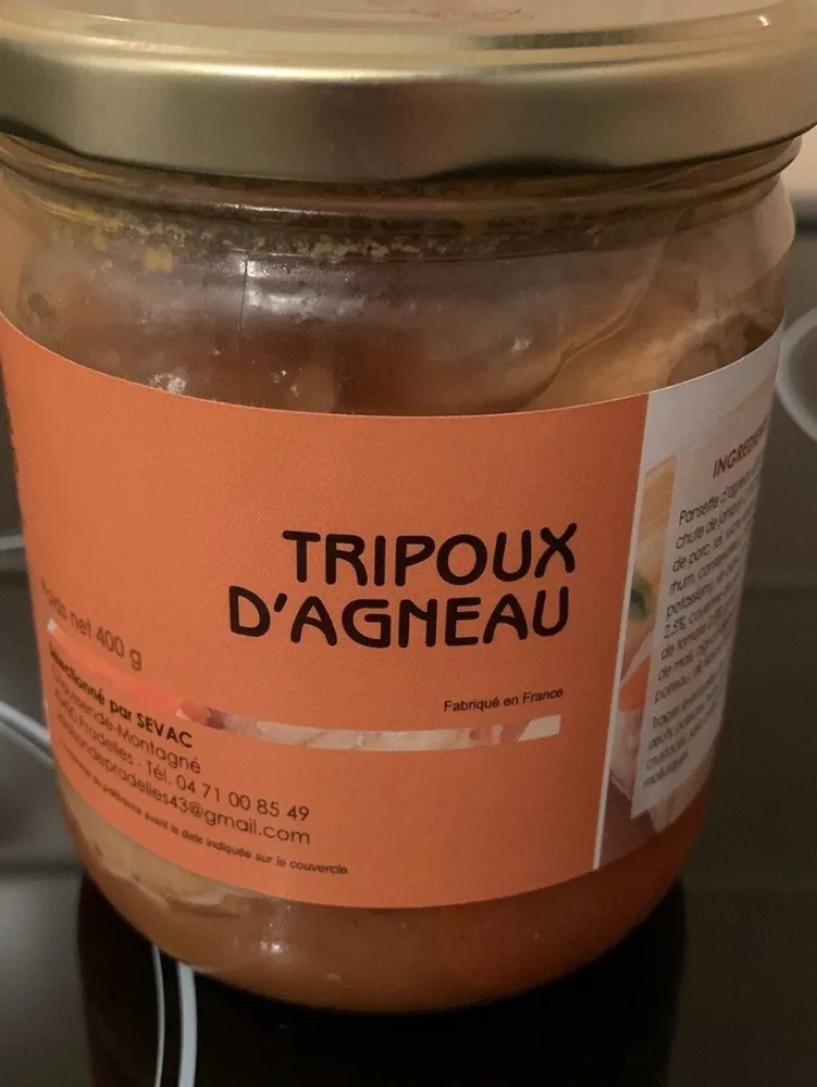 Tripoux d'agneau