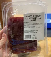 Viande de bœuf sechee dans les alpes