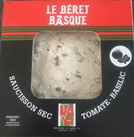 Saucisson sec tomate basilic