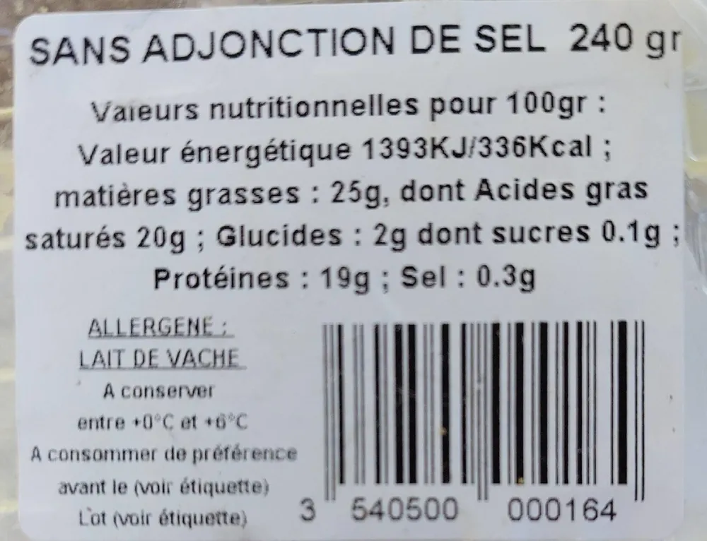 Le Gouzon, Fromage Du Limousin Au Lait Thermisé, L'unité De