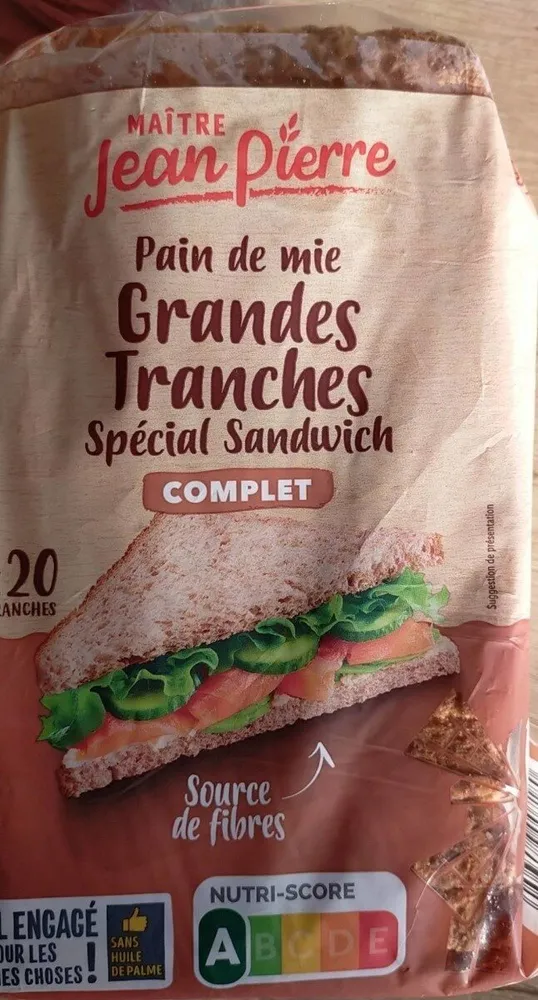 Temps de mie grande tranche spécial sandwich complet