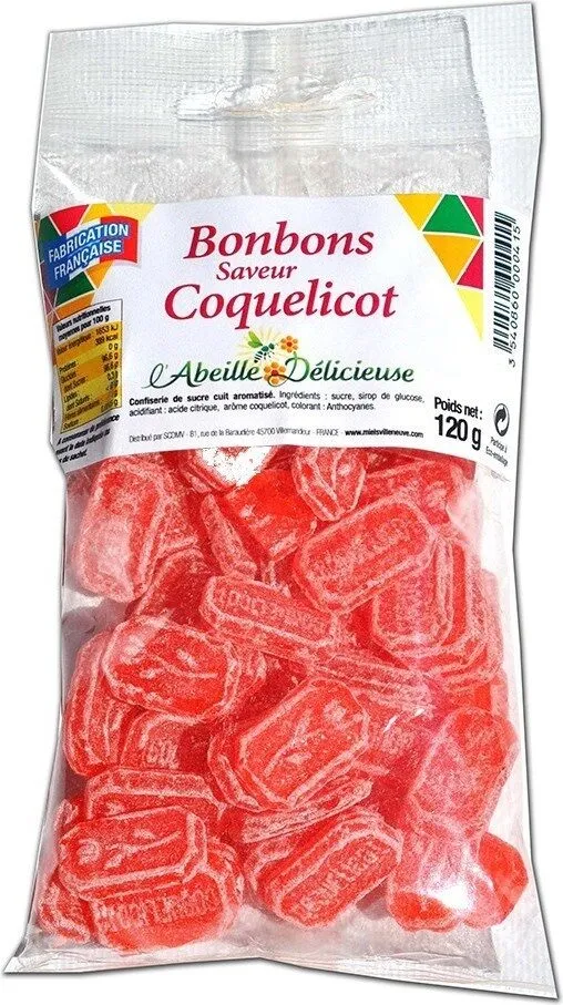 Bonbons Saveur Coquelicot