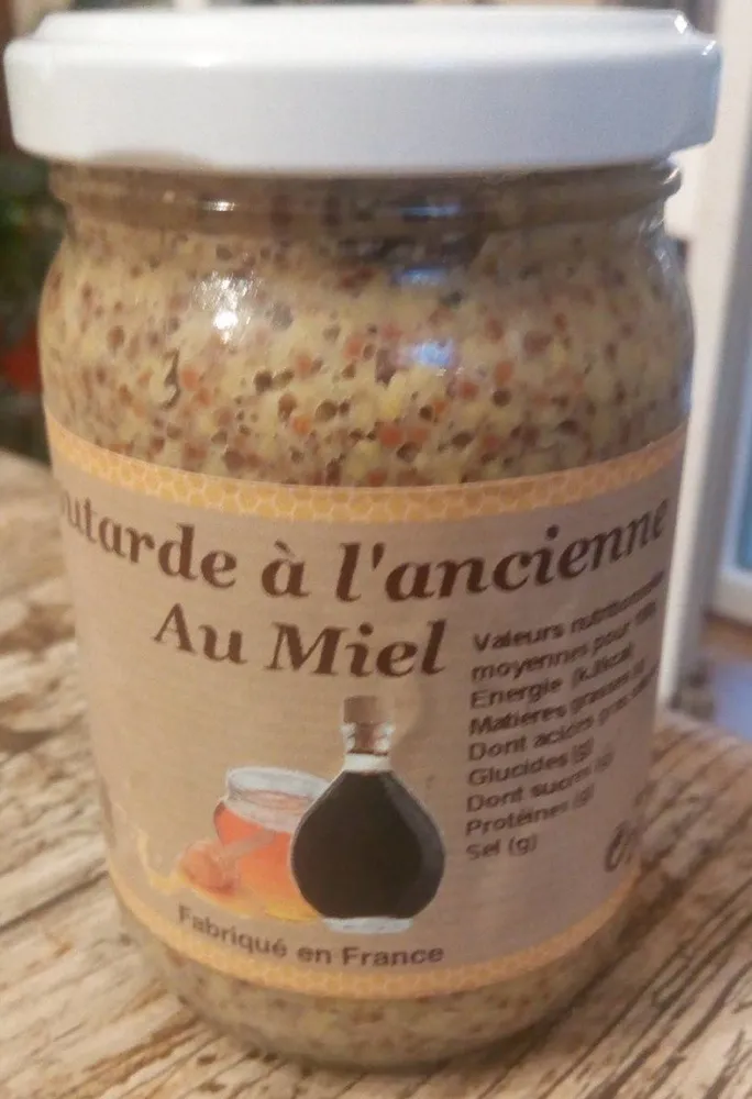 Moutarde à l'ancienne au miel