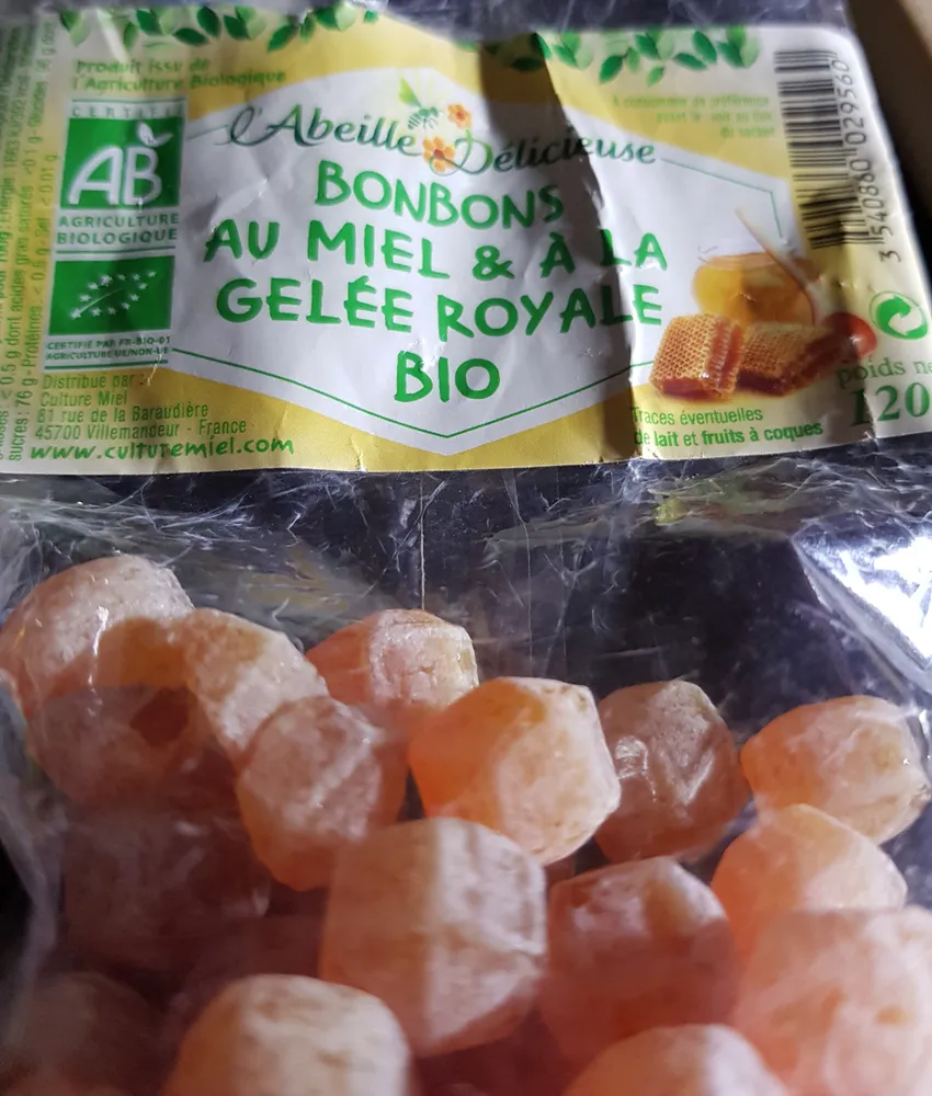 Bonbons au miel et à la gelée royale bio