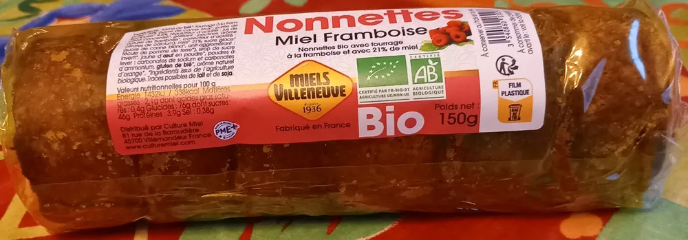 Nonnettes Au Miel🍯Et Fourrées Framboise Bio