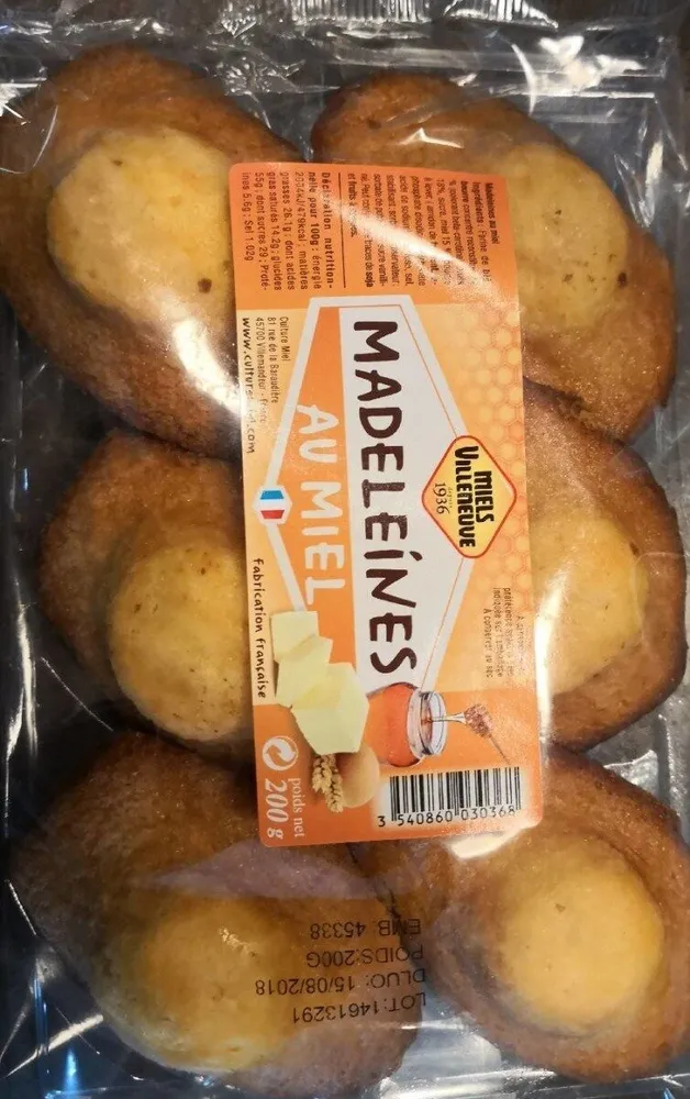 Madeleines au miel