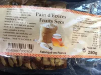 Pain d'epices fruits secs