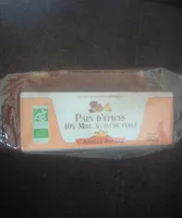 Pain d'épices bio au miel et sucre perlé