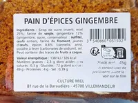 Pain d'Epices Gingembre