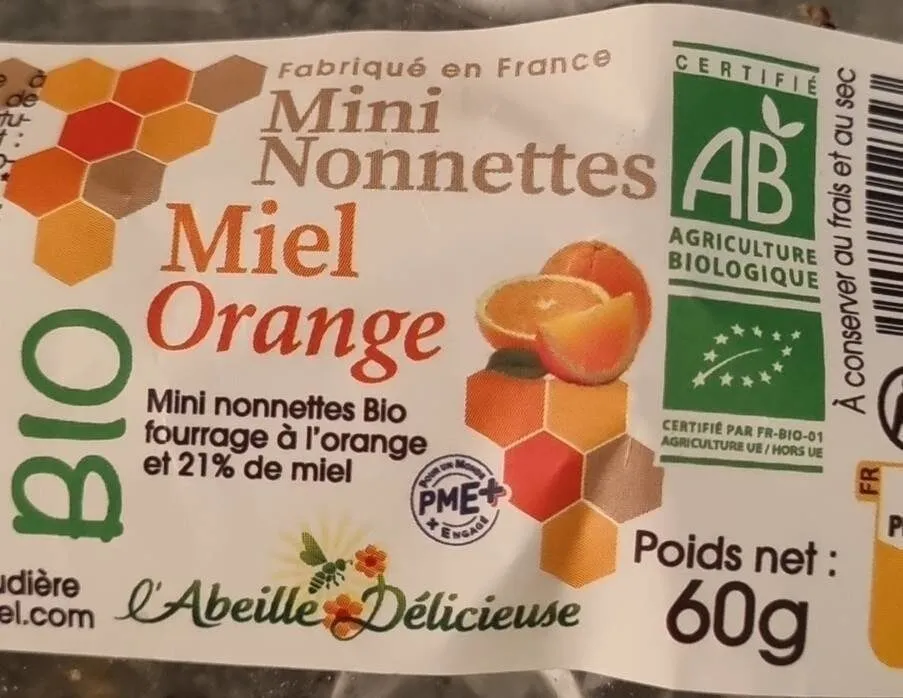 Mini nonnettes miel orange