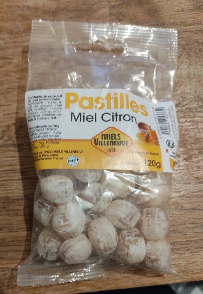 Pastilles miel citron