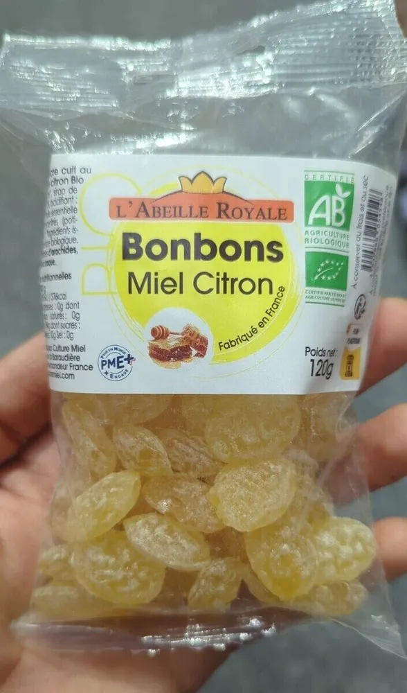 Bonbons Miel Citron