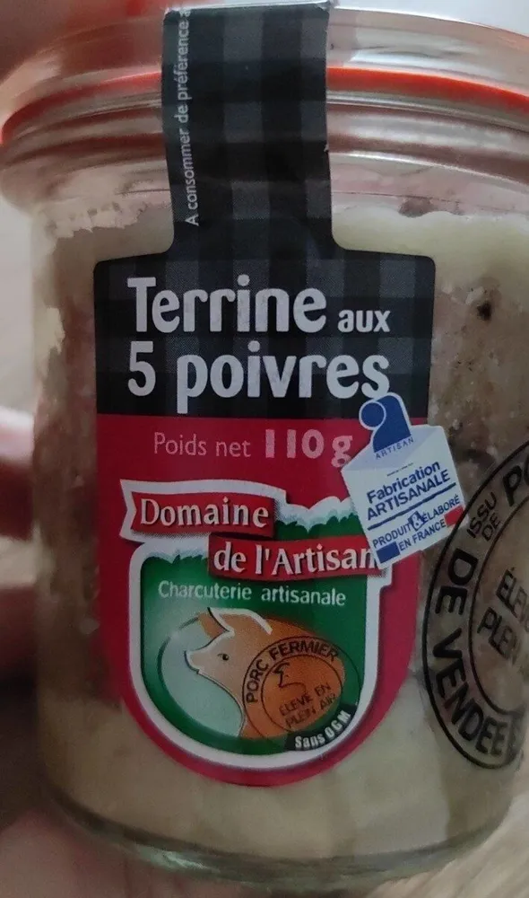 Terrine aux cinq poivres