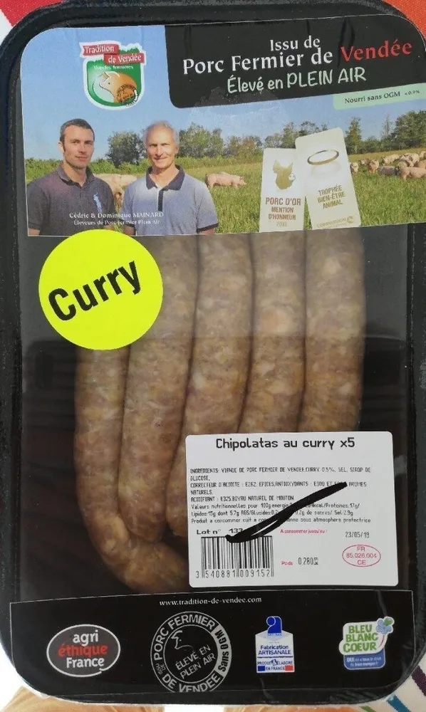Chipolatas au curry