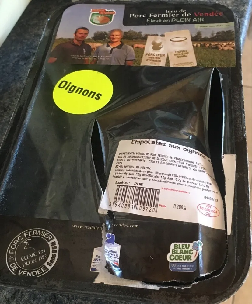 Chipolatas aux oignons