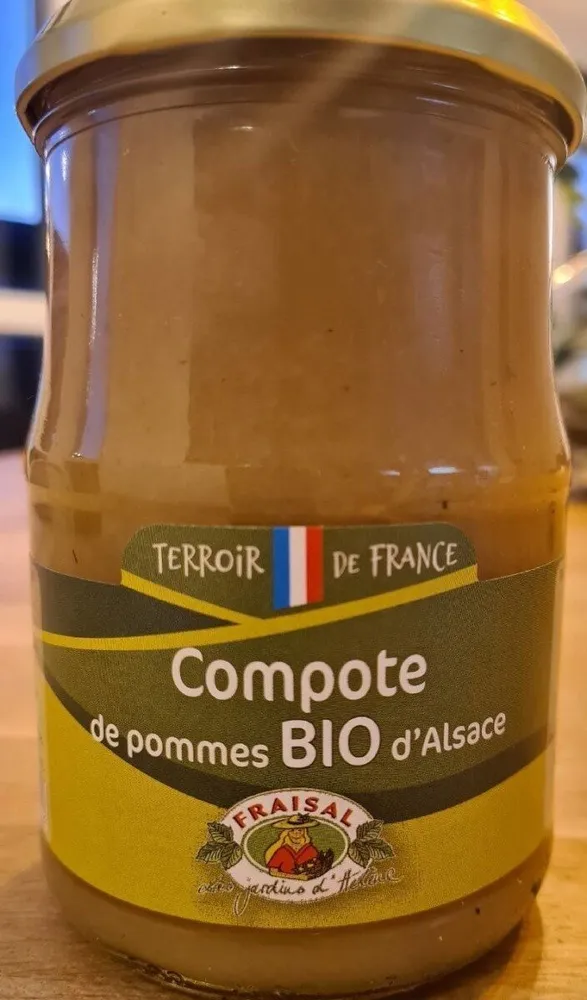 Compote de pommes BIO d'Alsacs