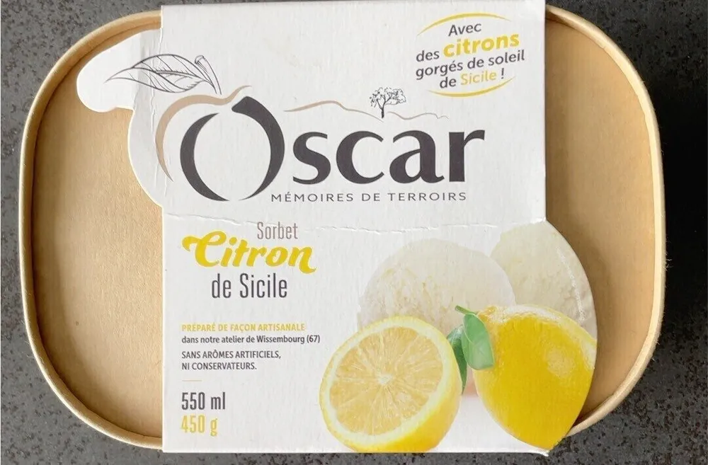 Sorbet citron de sicile