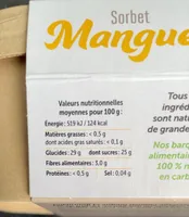 Sorbet mangue