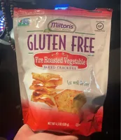 Gluten Free fire roasted vegetable baked crackers