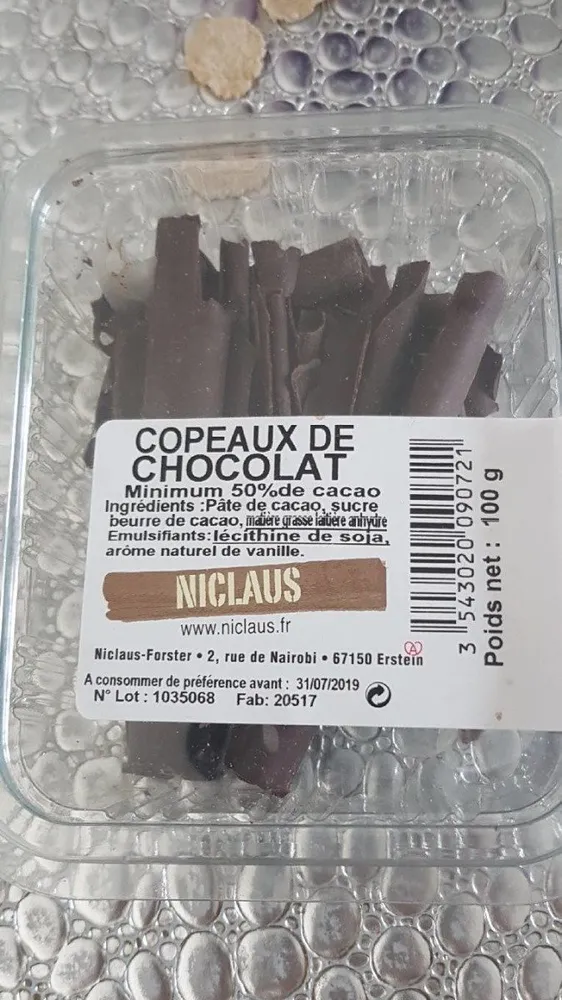 Copeaux de chocolat