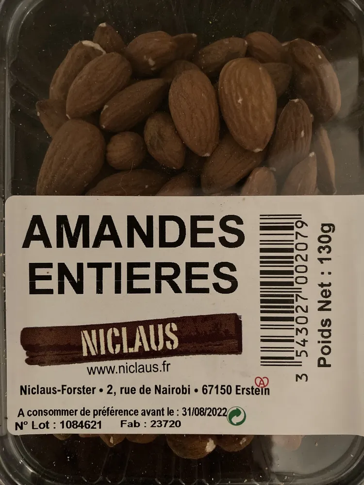 Amandes entières