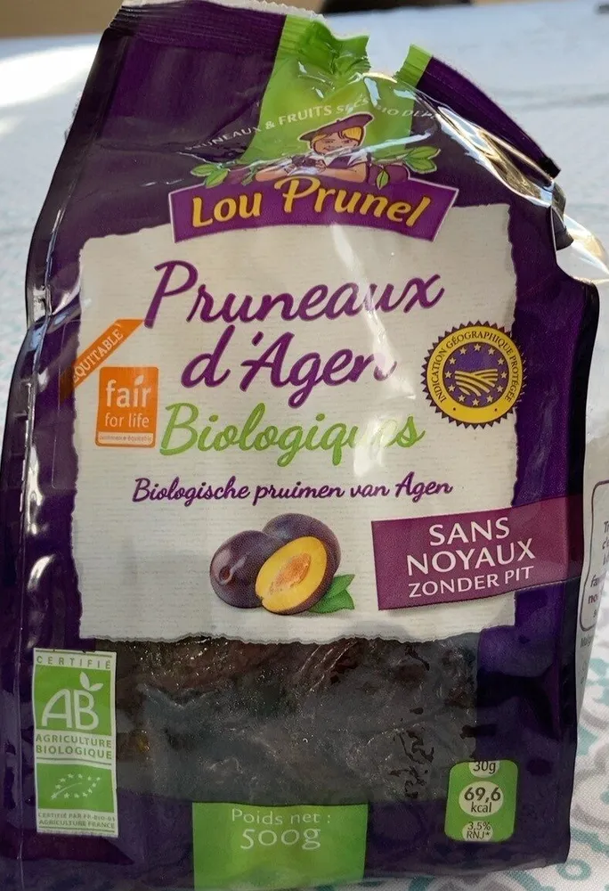Pruneaux d’Agen Biologiques sans noyaux